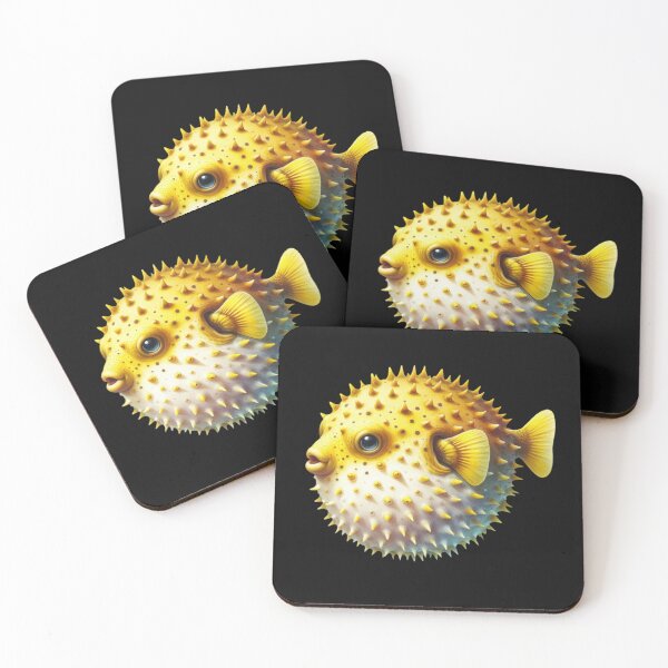Item preview, Yellow Pufferfish Sea Graphic Fish Lover Design designed and sold by styleonestaa.