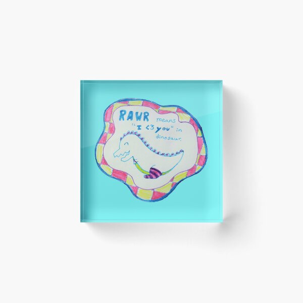 Item preview, Rawr Means I Love You designed and sold by SoftGayCryptids.