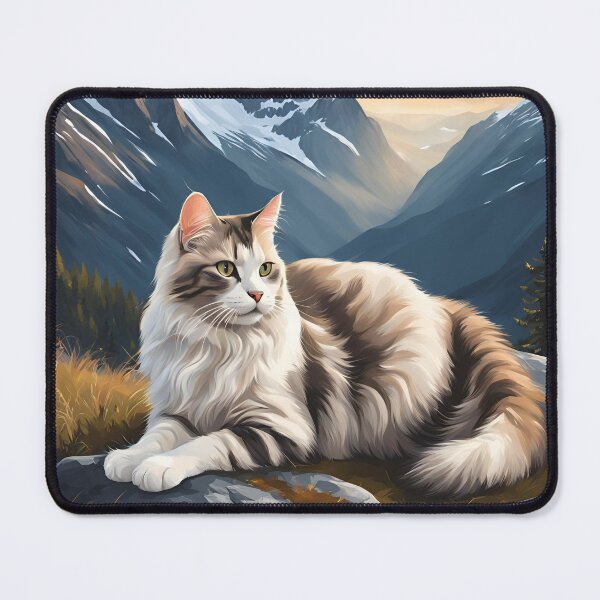 Item preview, cat in mountains designed and sold by REDCATWWW.