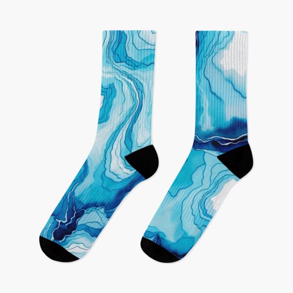 Item preview, A Blue Ocean Wave Geode Pattern designed and sold by BirdsnStuff.