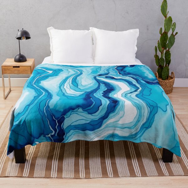 Item preview, A Blue Ocean Wave Geode Pattern designed and sold by BirdsnStuff.