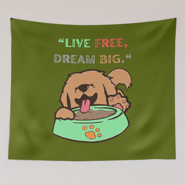 Item preview, Funny kool Cat Idea, LIVE FREE DREAM BIG designed and sold by Right-UR.