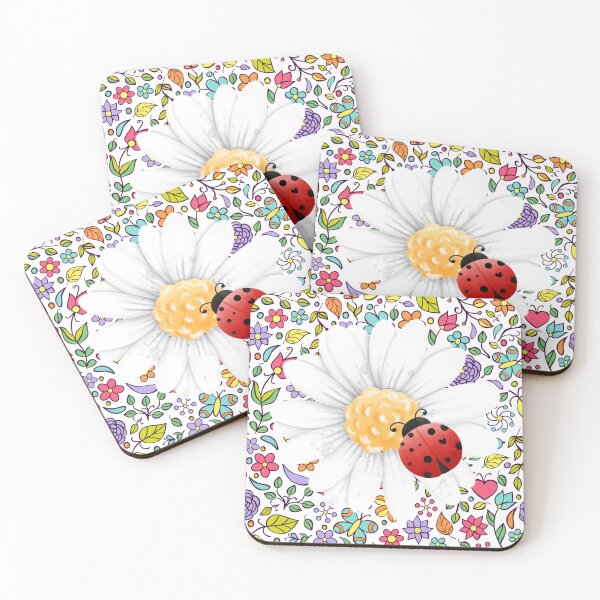 Item preview, Beautifull flower with biedronka designed and sold by eMShoper.