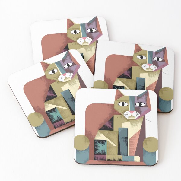 Item preview, Cubist Cat designed and sold by Very Good Tees.