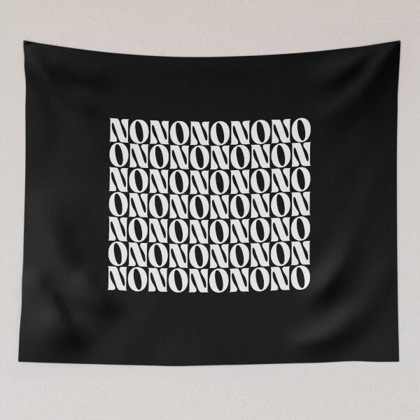 Item preview, No or On funny typography designed and sold by Designfs.