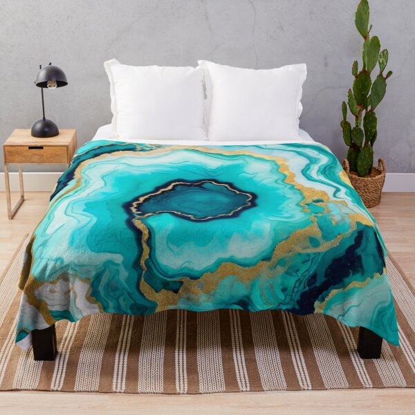 Item preview, Emerald Golden Geode Pattern designed and sold by BirdsnStuff.