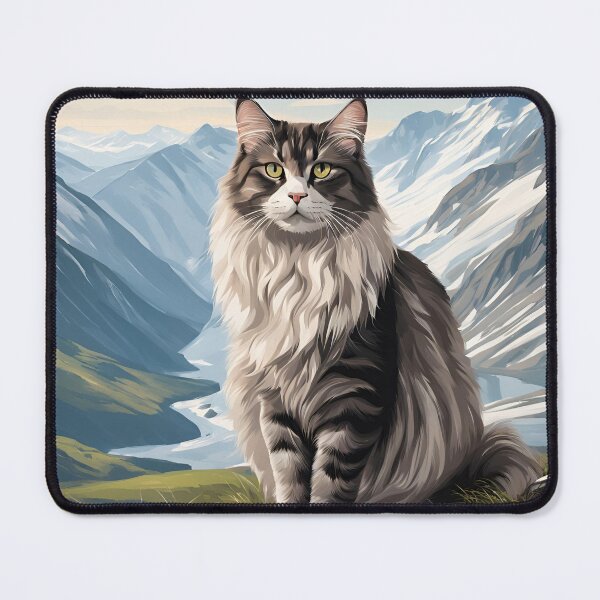 Item preview, cat in mountains designed and sold by REDCATWWW.