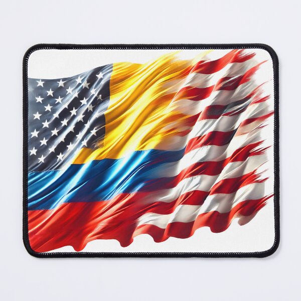 Item preview, Colombia American Flag Red White Blue yellow designed and sold by colombiamerica.
