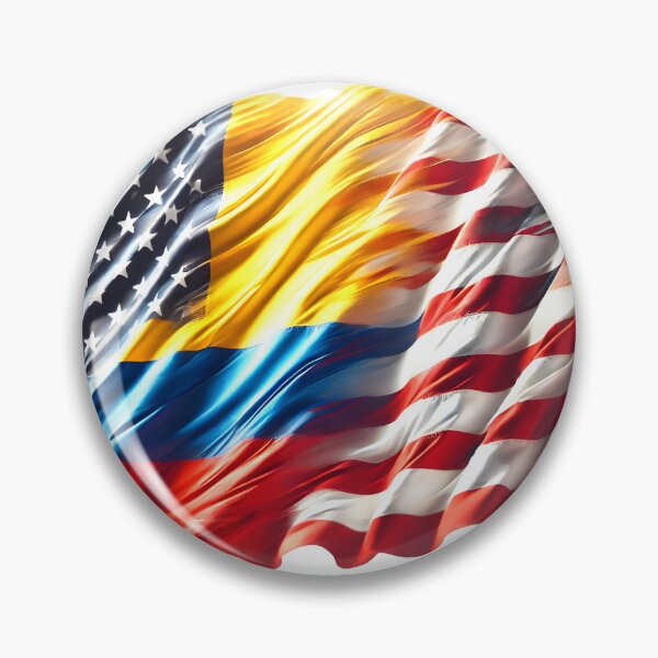 Item preview, Colombia American Flag Red White Blue yellow designed and sold by colombiamerica.