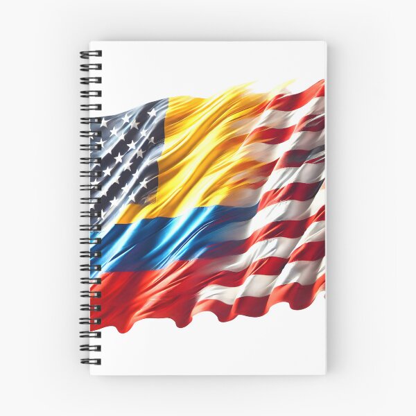 Aperçu de l'œuvre Drapeau américain de la Colombie Rouge Blanc Bleu Jaune créée et vendue par colombiamerica.