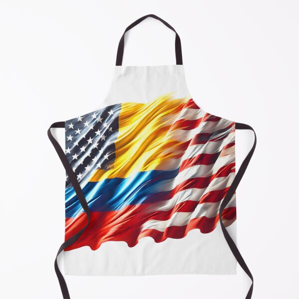 Aperçu de l'œuvre Drapeau américain de la Colombie Rouge Blanc Bleu Jaune créée et vendue par colombiamerica.