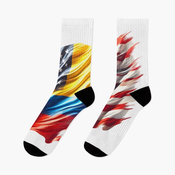 Item preview, Colombia American Flag Red White Blue yellow designed and sold by colombiamerica.