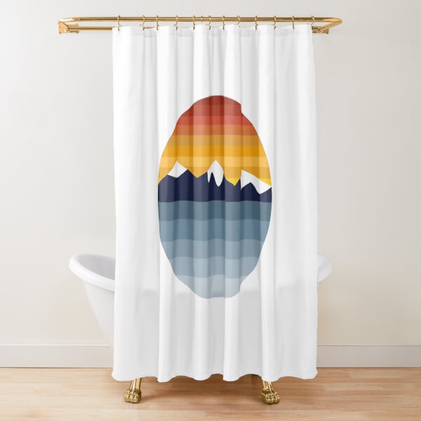 Item preview, Snowy Mountains Lake Retro Style designed and sold by TalBright.