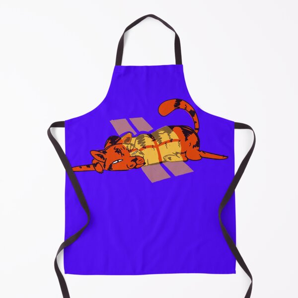 Item preview, Red Cat Sunlight Blue Yellow Funky Feline designed and sold by pinkpawsdraws.