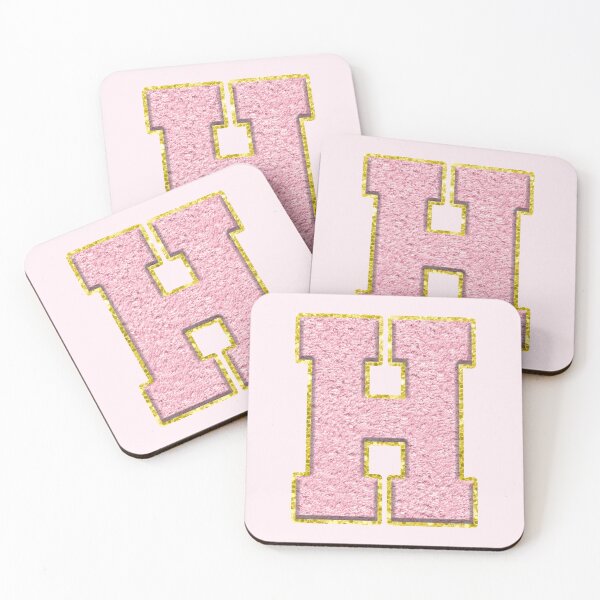 Item preview, H Preppy Varsity Letter Patch designed and sold by Creative Brat Design Studio.