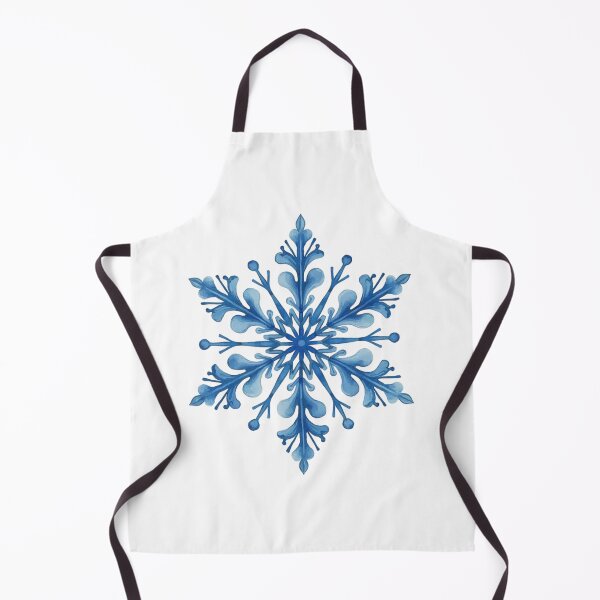 Item preview, Watercolor Snowflake in Blue with Filigree designed and sold by ArtfullyRooted.