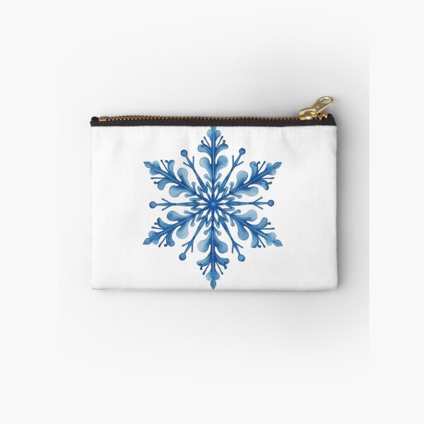 Item preview, Watercolor Snowflake in Blue with Filigree designed and sold by ArtfullyRooted.