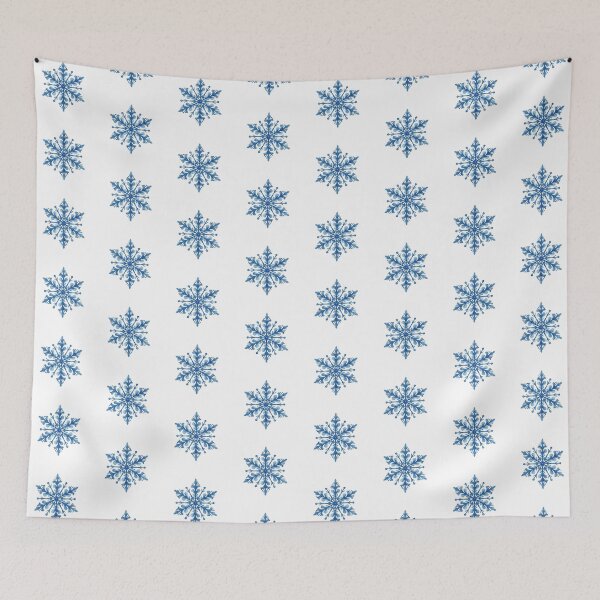 Item preview, Watercolor Snowflake in Blue with Filigree designed and sold by ArtfullyRooted.