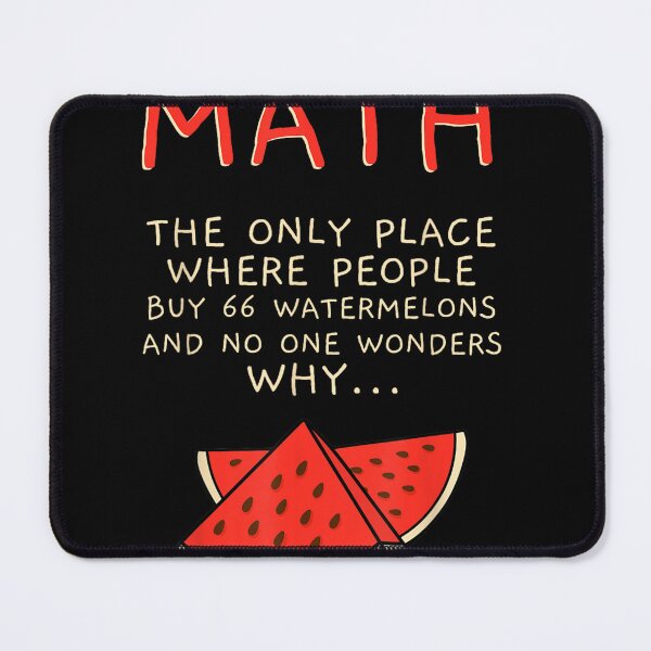 Item preview, Math And Watermelons Mathematics Calculation Numbers T-Shirt designed and sold by animal-x1.