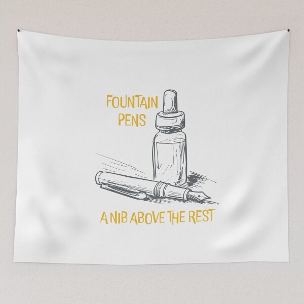 Item preview, Funny Calligraphy Fountain Pens A Nib Above the Rest designed and sold by whyitsme.