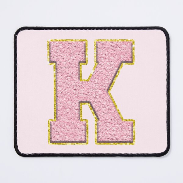 Item preview, K Preppy Varsity Letter Patch designed and sold by Creative Brat Design Studio.