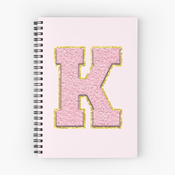 Item preview, K Preppy Varsity Letter Patch designed and sold by Creative Brat Design Studio.