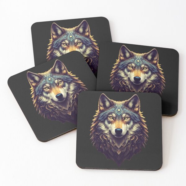 Item preview, Mystic Wolf Guardian designed and sold by QuirkyChicArts.