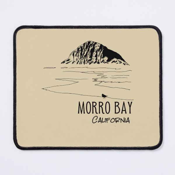 Item preview, Morro Bay California Illustration Morro Rock Art designed and sold by kiwi91.