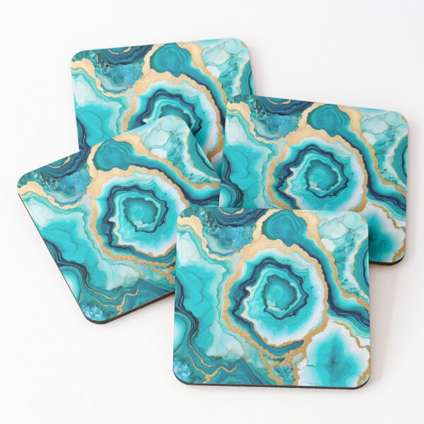 Item preview, Emerald Golden Geode Pattern designed and sold by BirdsnStuff.