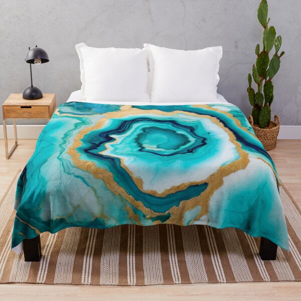 Item preview, Emerald Golden Geode Pattern designed and sold by BirdsnStuff.