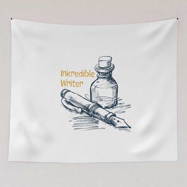 Item preview, Funny Fountain Pen Pun Inkredible Writer Calligraphy designed and sold by whyitsme.