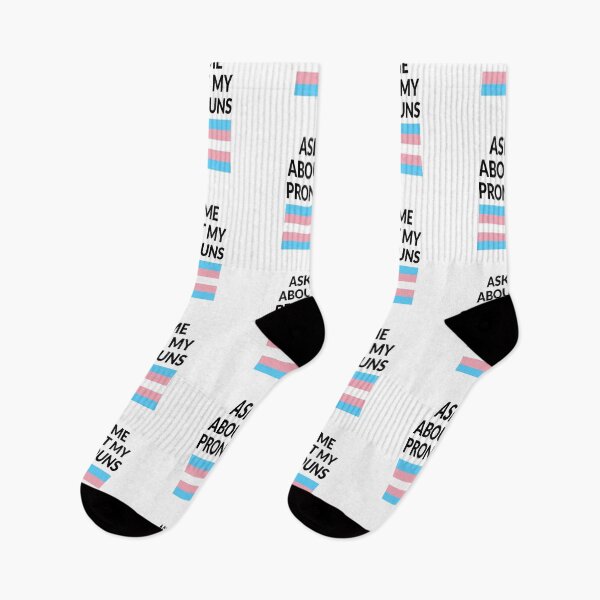 Item preview, Ask me about my pronouns Trans Pride Flag designed and sold by Inspirationmotivation.