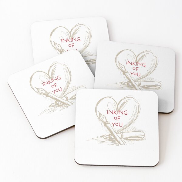 Item preview, Fountain Pen Pun Inking of You Valentine's Day Calligraphy designed and sold by whyitsme.