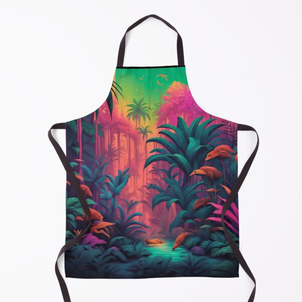 Item preview, Neon Jungle Theme Pattern designed and sold by BirdsnStuff.