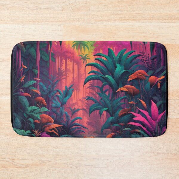 Item preview, Neon Jungle Theme Pattern designed and sold by BirdsnStuff.
