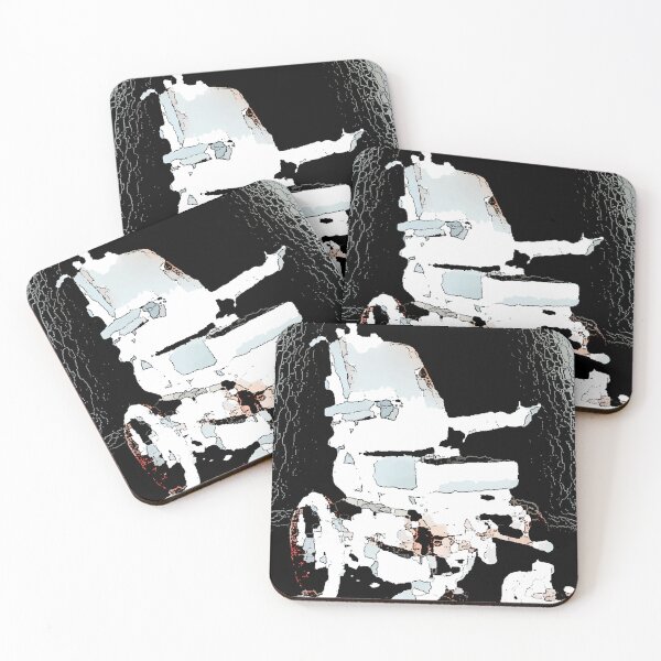 Item preview, Black and White Abstract Powerchair Ink designed and sold by Spaghetti13.