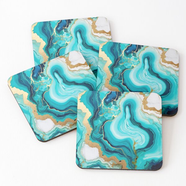 Item preview, Emerald Golden Geode Pattern designed and sold by BirdsnStuff.