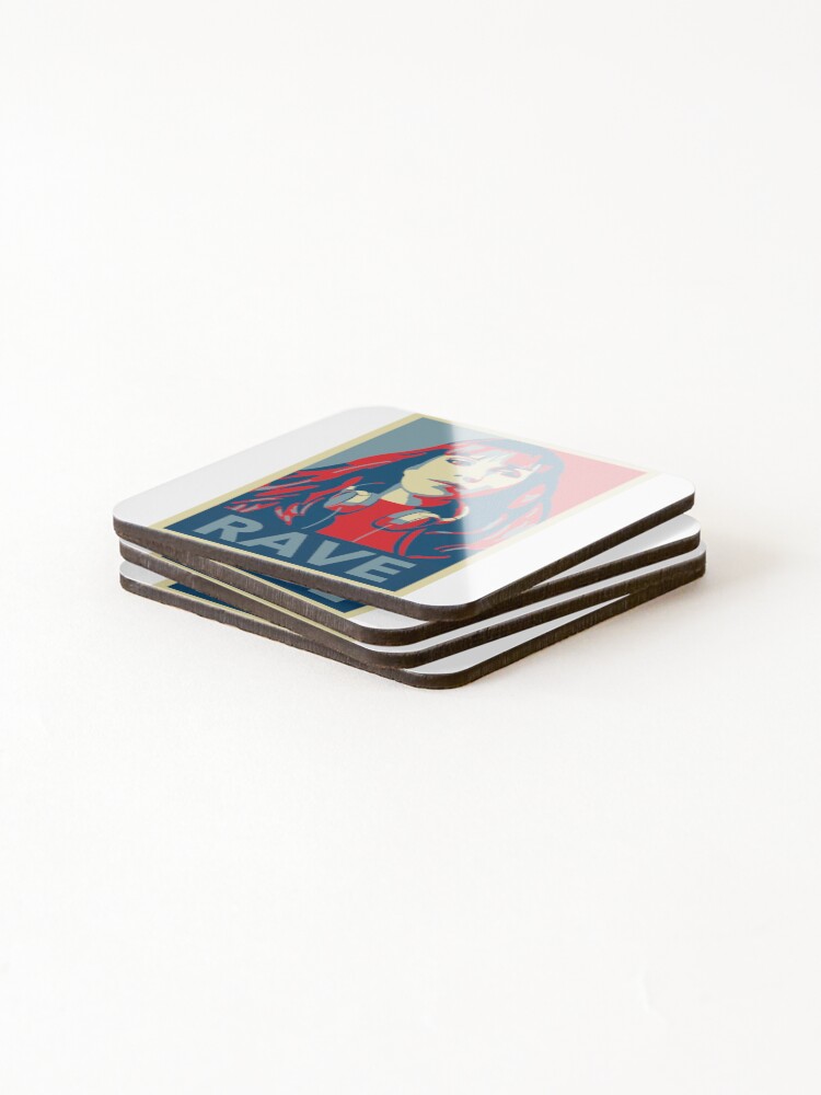 Thumbnail 4 of 5, Coasters (Set of 4), Angela Rayner - Rave Stylised Portrait designed and sold by Strongleton.
