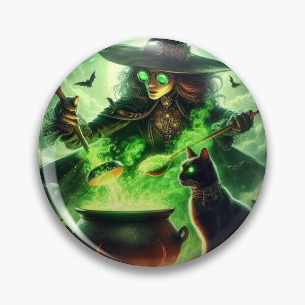 Item preview, Cool Steampunk Halloween Witch designed and sold by Halifaxartguy.