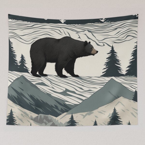 Item preview, Bear Nature Mountains designed and sold by BirdsnStuff.