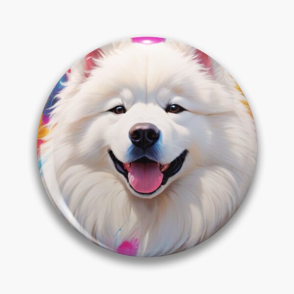 Item preview, Samoyed Dog Graffiti Style Portrait  designed and sold by ChaosReigns91.