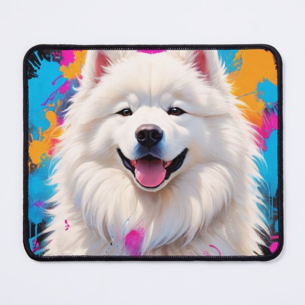 Item preview, Samoyed Dog Graffiti Style Portrait designed and sold by ChaosReigns91.