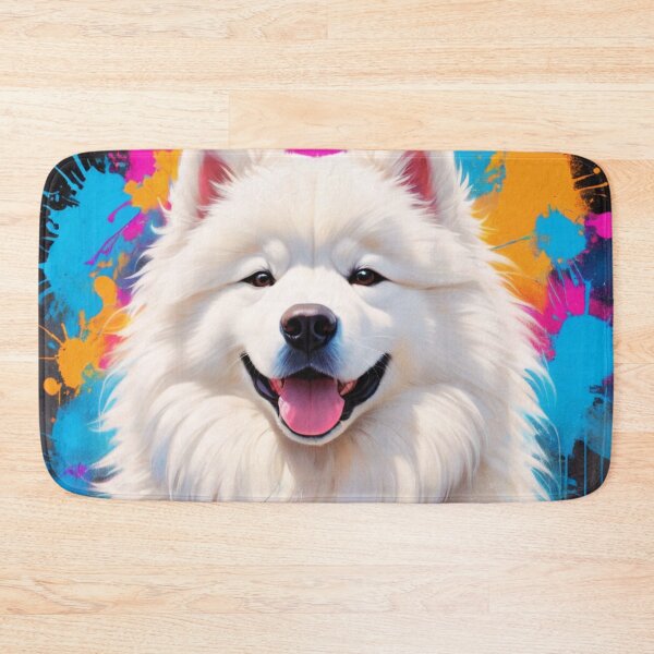 Item preview, Samoyed Dog Graffiti Style Portrait  designed and sold by ChaosReigns91.