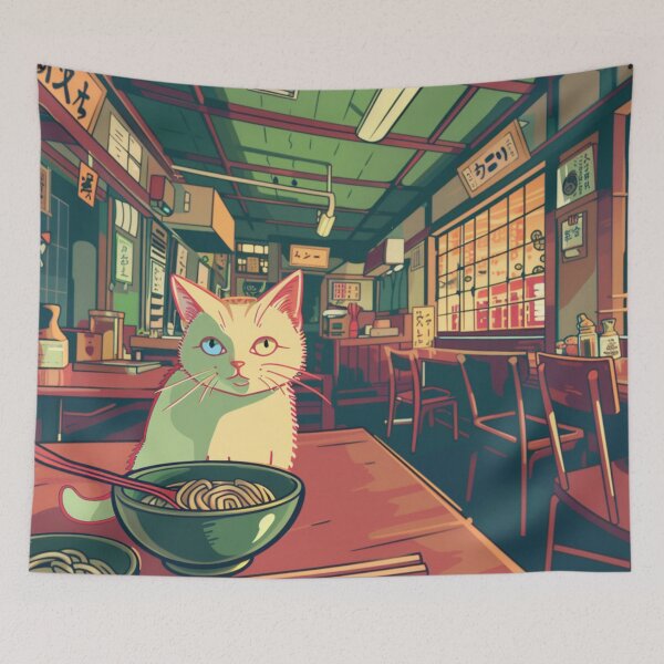 Item preview, Who Said Cat Can't Eat Ramen designed and sold by funcontour.