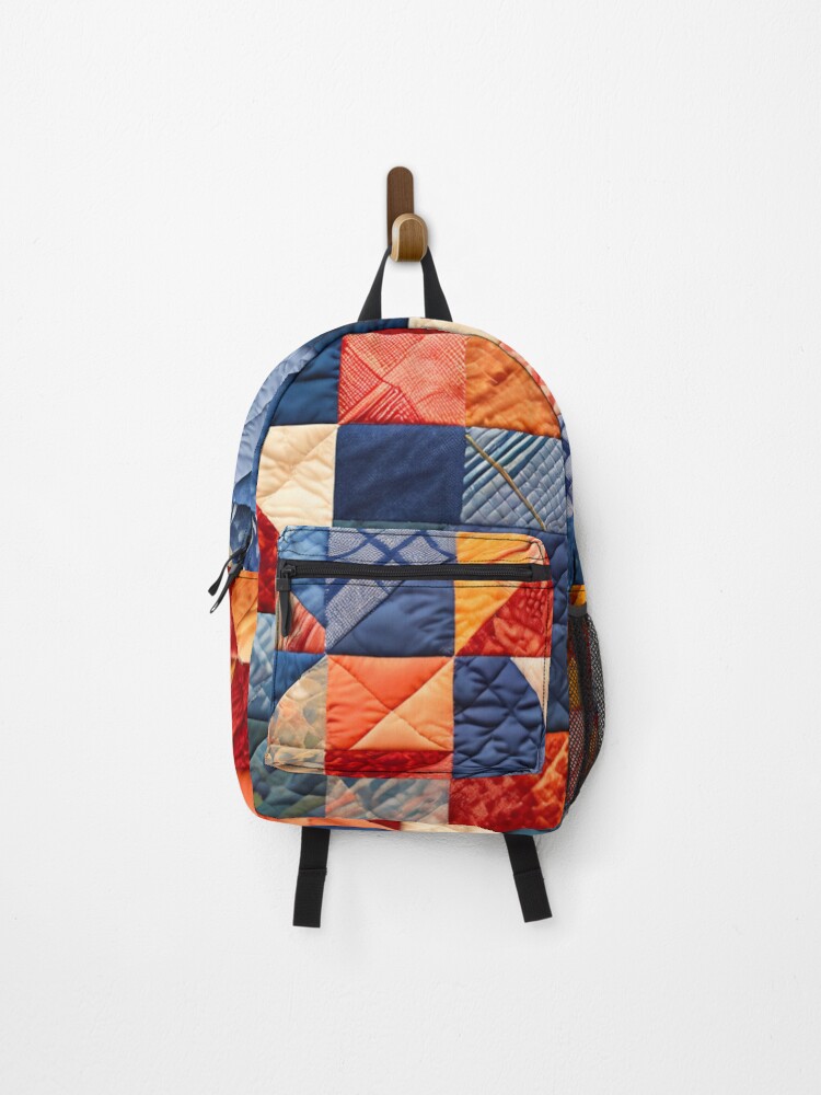 Thumbnail 1 of 3, Backpack, Quilted Patchwork Pattern designed and sold by BirdsnStuff.