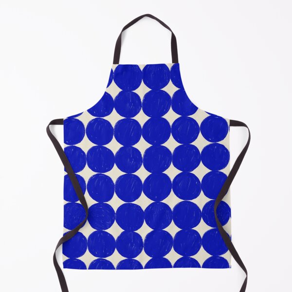 Item preview, Blue textured circles print on beige background. Dotted seamless pattern. designed and sold by AlarconStudio.