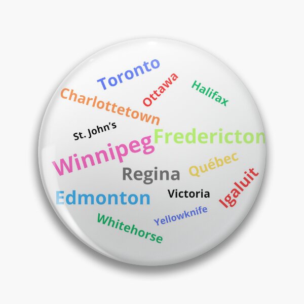 Item preview, Capitals of the provinces of Canada designed and sold by citmgpod.