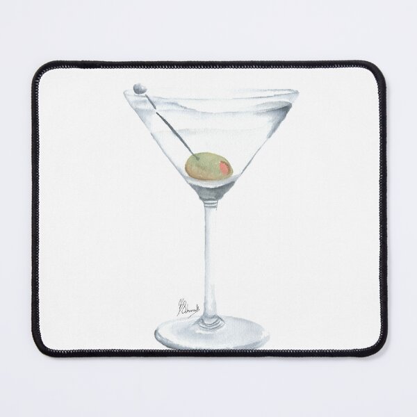 Item preview, Watercolor Martini Art Print designed and sold by SchmeckStudio.