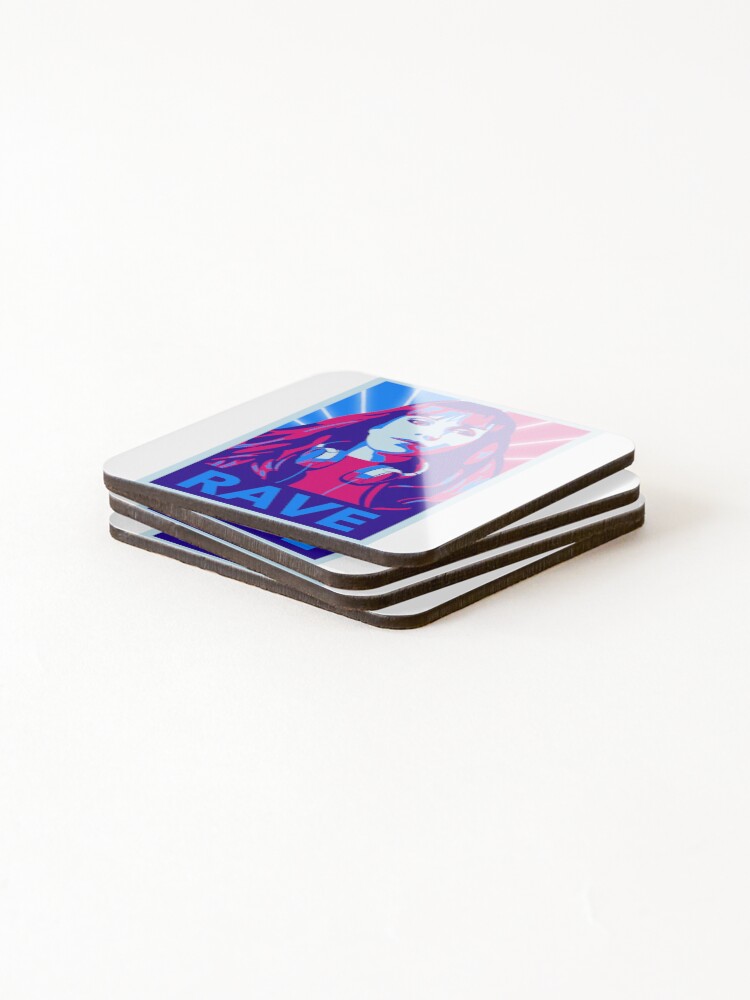 Thumbnail 4 of 5, Coasters (Set of 4), Angela Rayner - Rave colours designed and sold by Strongleton.