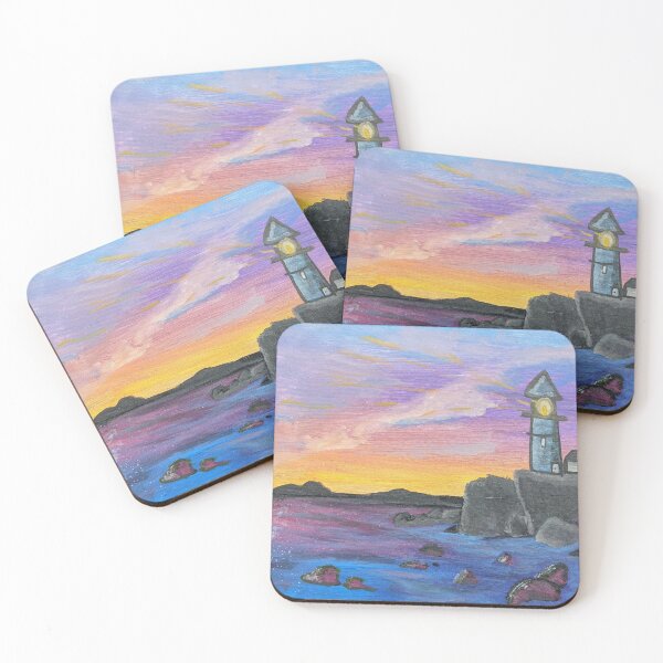 Item preview, Cthulu Lighthouse Acrylic Painting designed and sold by ArbitraryGinger.